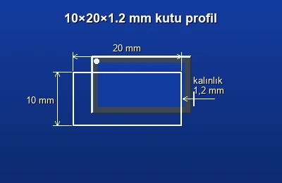 Dikdörtgen kutu profil fiyatları 2026