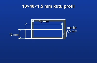 Dikdörtgen kutu profil fiyatları 2026