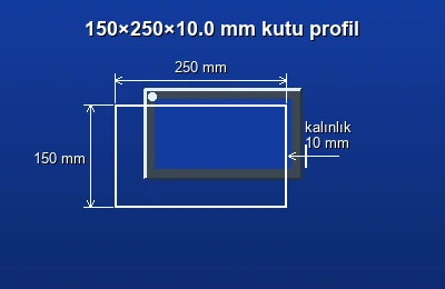 Dikdörtgen kutu profil fiyatları 2026