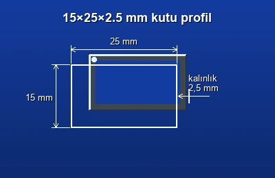 Dikdörtgen kutu profil fiyatları 2026