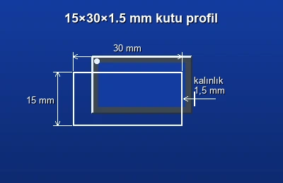 Dikdörtgen kutu profil fiyatları 2026