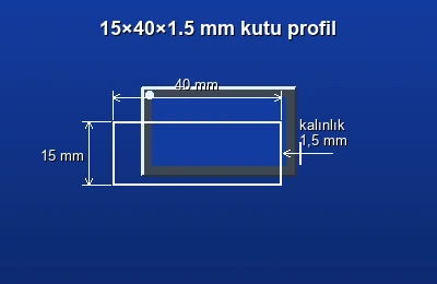 Dikdörtgen kutu profil fiyatları 2026