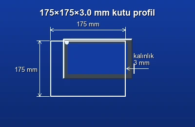 Dikdörtgen kutu profil fiyatları 2026