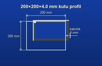 Dikdörtgen kutu profil fiyatları 2026
