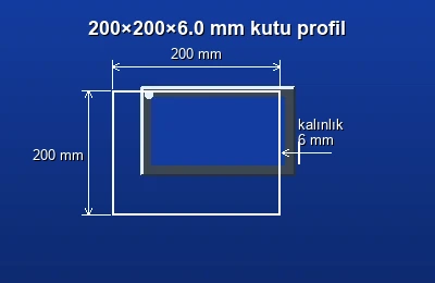 Dikdörtgen kutu profil fiyatları 2026