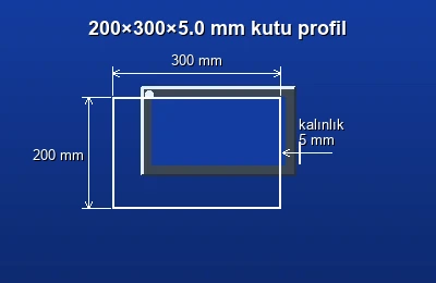 Dikdörtgen kutu profil fiyatları 2026