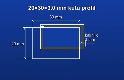 Dikdörtgen kutu profil fiyatları 2026