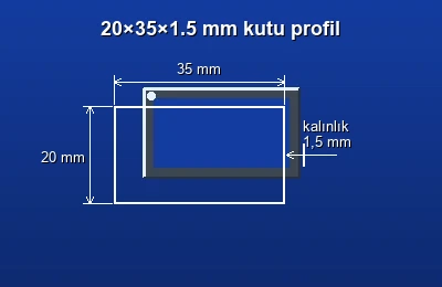 Dikdörtgen kutu profil fiyatları 2026