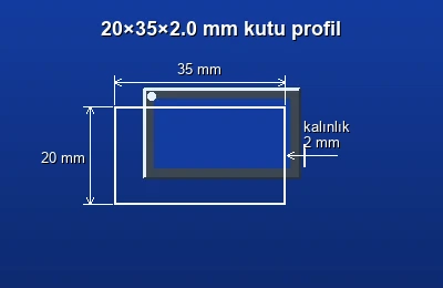 Dikdörtgen kutu profil fiyatları 2026