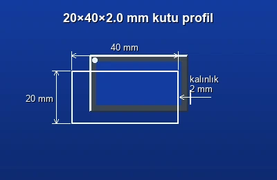 Dikdörtgen kutu profil fiyatları 2026