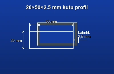 Dikdörtgen kutu profil fiyatları 2026