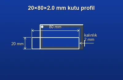 Dikdörtgen kutu profil fiyatları 2026