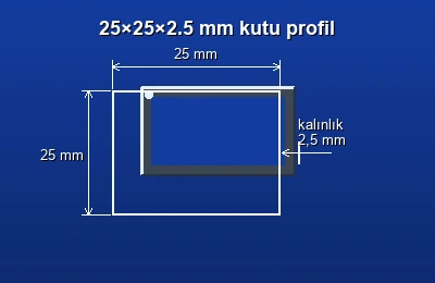Dikdörtgen kutu profil fiyatları 2026
