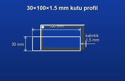 Dikdörtgen kutu profil fiyatları 2026