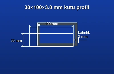Dikdörtgen kutu profil fiyatları 2026