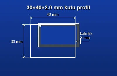 Dikdörtgen kutu profil fiyatları 2026