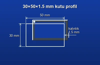 Dikdörtgen kutu profil fiyatları 2026