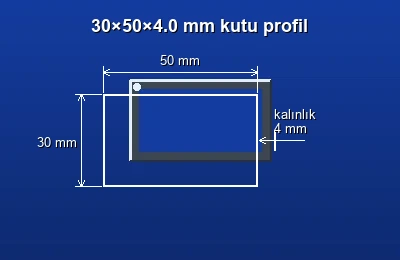 Dikdörtgen kutu profil fiyatları 2026