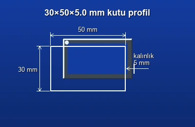 Dikdörtgen kutu profil fiyatları 2026