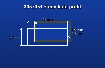 Dikdörtgen kutu profil fiyatları 2026