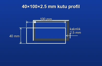 Dikdörtgen kutu profil fiyatları 2026