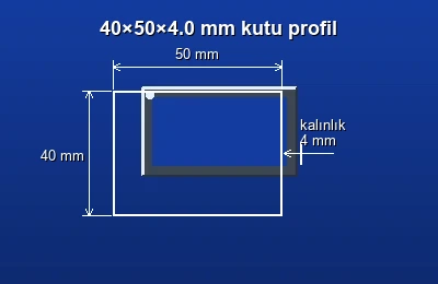 Dikdörtgen kutu profil fiyatları 2026