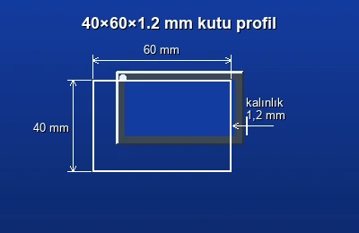 Dikdörtgen kutu profil fiyatları 2026