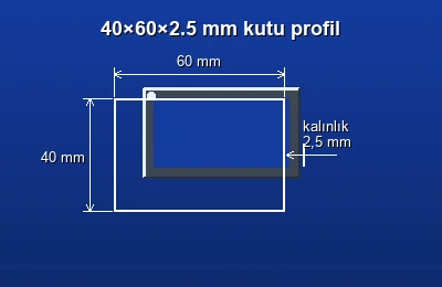 Dikdörtgen kutu profil fiyatları 2026