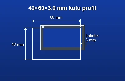 Dikdörtgen kutu profil fiyatları 2026