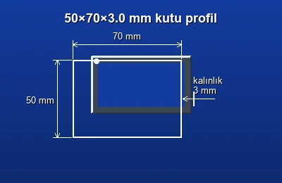 Dikdörtgen kutu profil fiyatları 2026