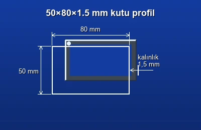 Dikdörtgen kutu profil fiyatları 2026