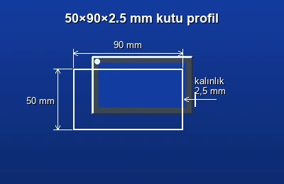 Dikdörtgen kutu profil fiyatları 2026