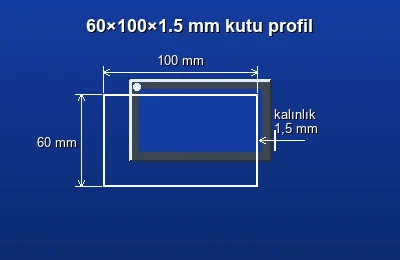 Dikdörtgen kutu profil fiyatları 2026