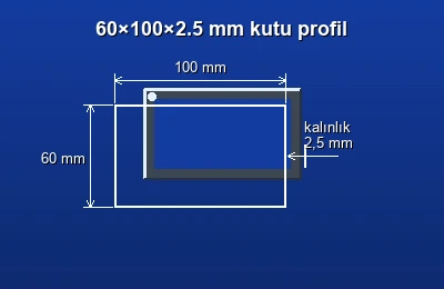 Dikdörtgen kutu profil fiyatları 2026