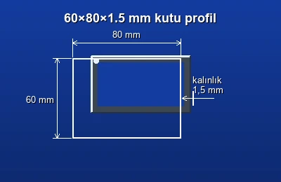 Dikdörtgen kutu profil fiyatları 2026