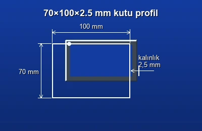 Dikdörtgen kutu profil fiyatları 2026