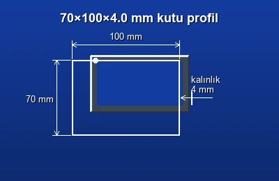 Dikdörtgen kutu profil fiyatları 2026