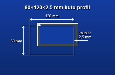 Dikdörtgen kutu profil fiyatları 2026