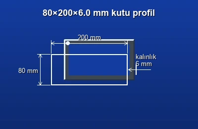 Dikdörtgen kutu profil fiyatları 2026