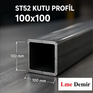 st52 kutu profil 100x100 ölçüleri